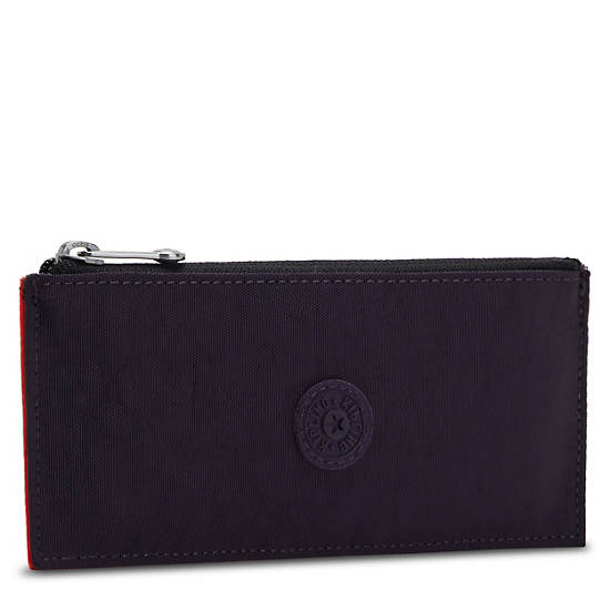 Kipling Brion Card Case Tassen Blauw Rood Zilver | BE 2048RV